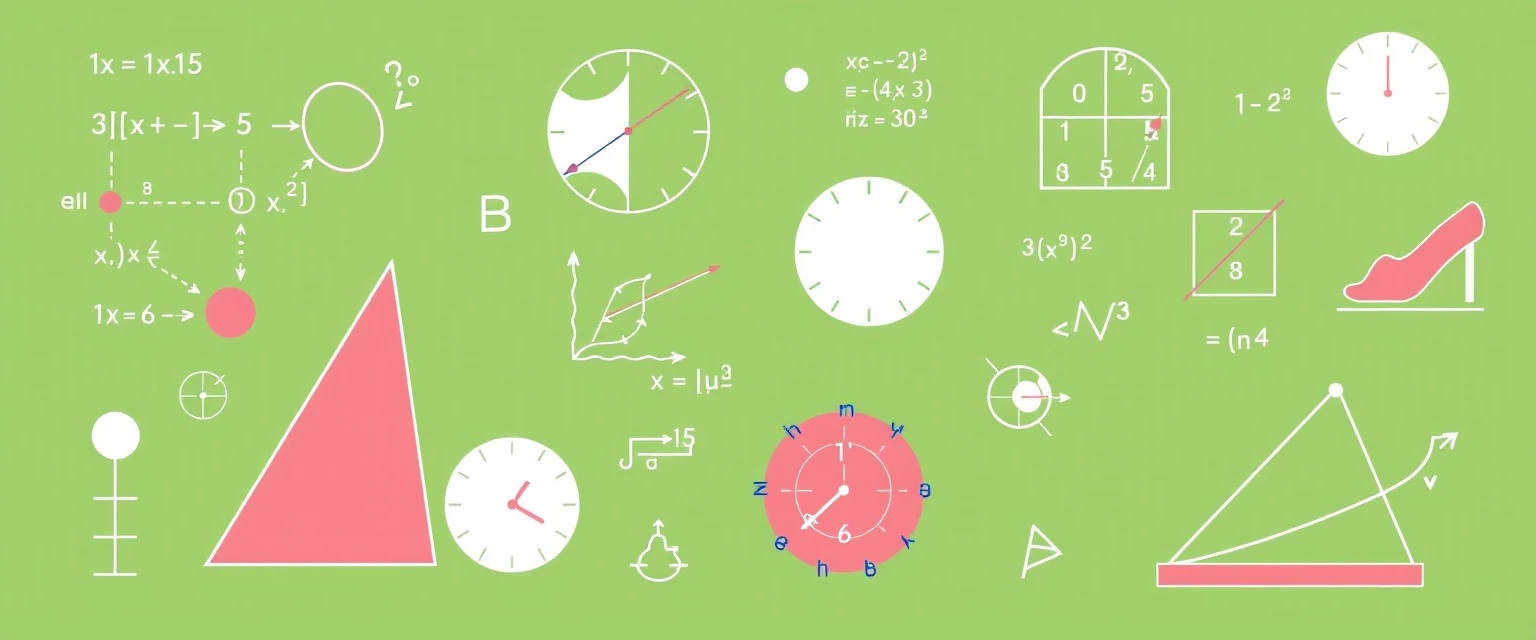 Illustration vectorielle de concepts mathématiques avancés pour la spécialité